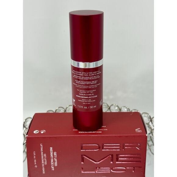 Dermelect Get Lifted Instant Face Lift Tightening Mask Face Neck 1 Fl Oz NIB - Picture 2 of 8